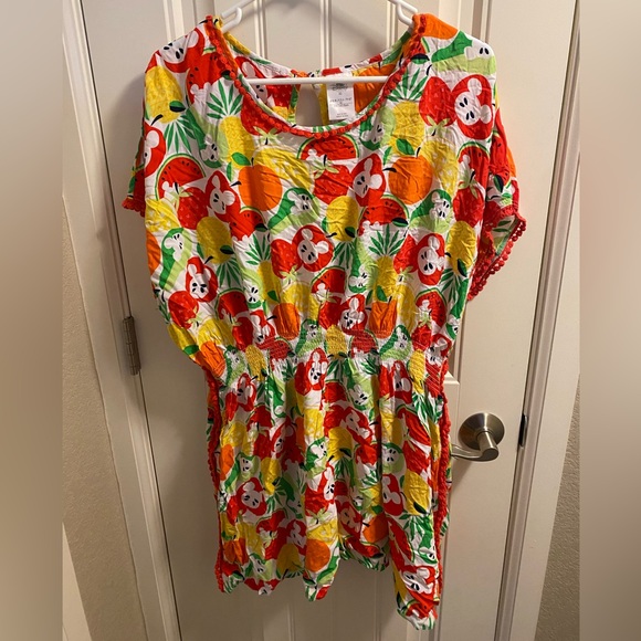 Disney Store Dresses & Skirts - Disney Store XS Dress Mickey Mouse Fruit Summer Dress Short Length Slip Lined